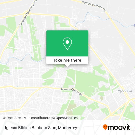Mapa de Iglesia Bíblica Bautista Sion
