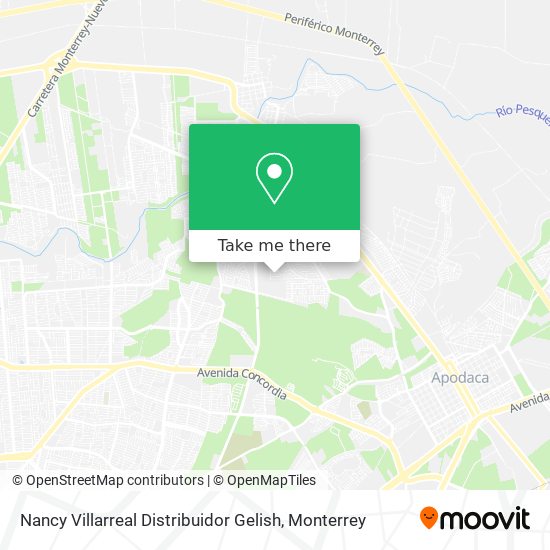 Nancy Villarreal Distribuidor Gelish map