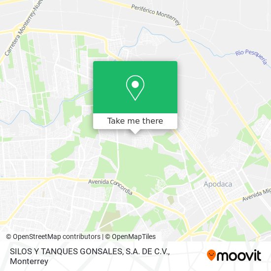 SILOS Y TANQUES GONSALES, S.A. DE C.V. map