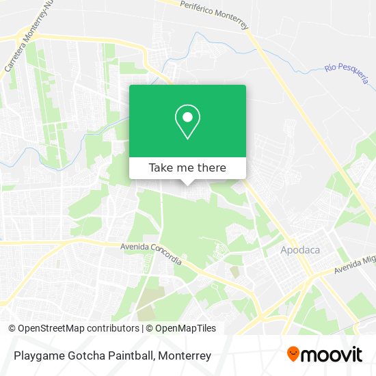 Mapa de Playgame Gotcha Paintball