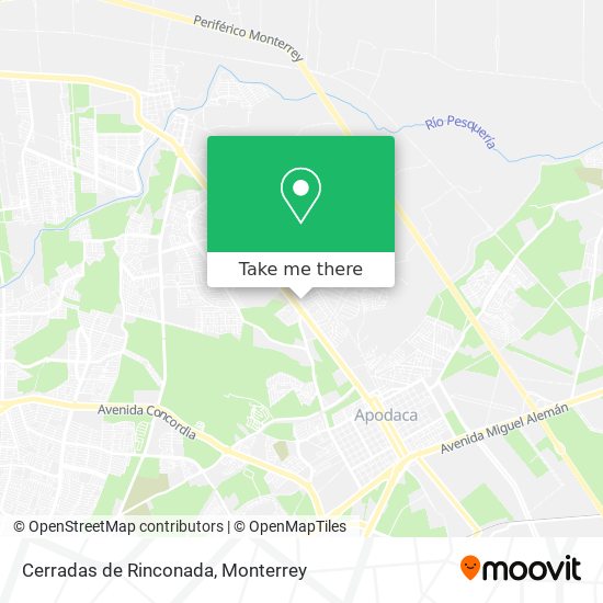Mapa de Cerradas de Rinconada