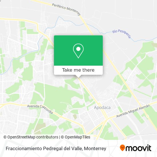 Fraccionamiento Pedregal del Valle map