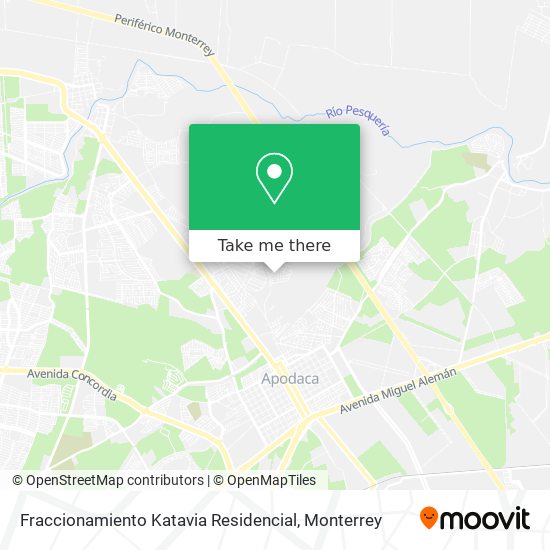 Fraccionamiento Katavia Residencial map