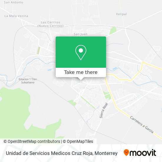 Unidad de Servicios Medicos Cruz Roja map