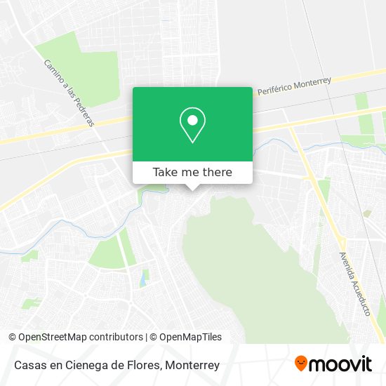 Mapa de Casas en Cienega de Flores