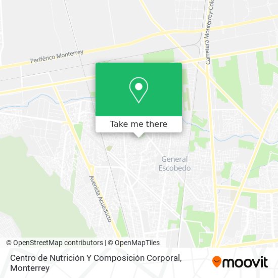 Centro de Nutrición Y Composición Corporal map
