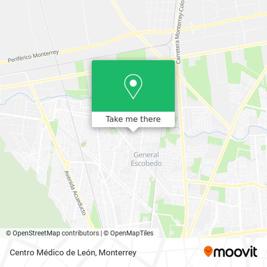 Mapa de Centro Médico de León