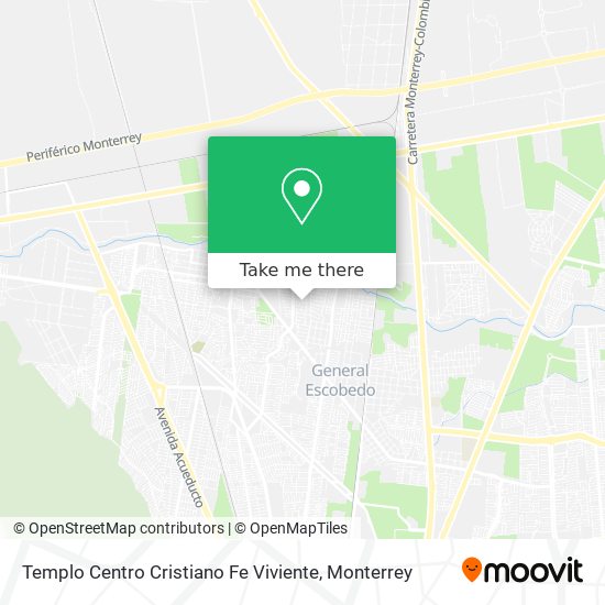 Templo Centro Cristiano Fe Viviente map