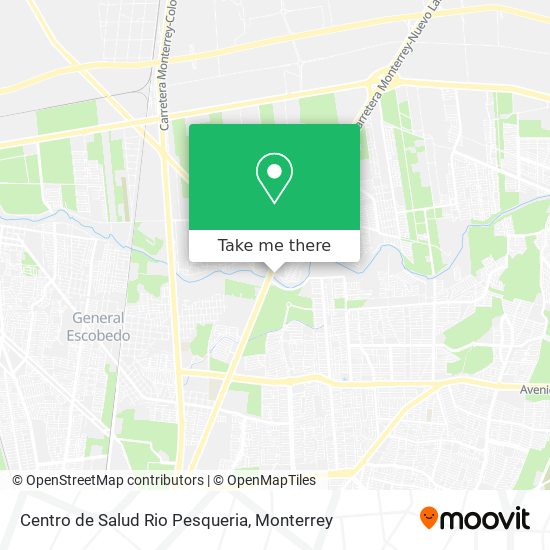Centro de Salud Rio Pesqueria map