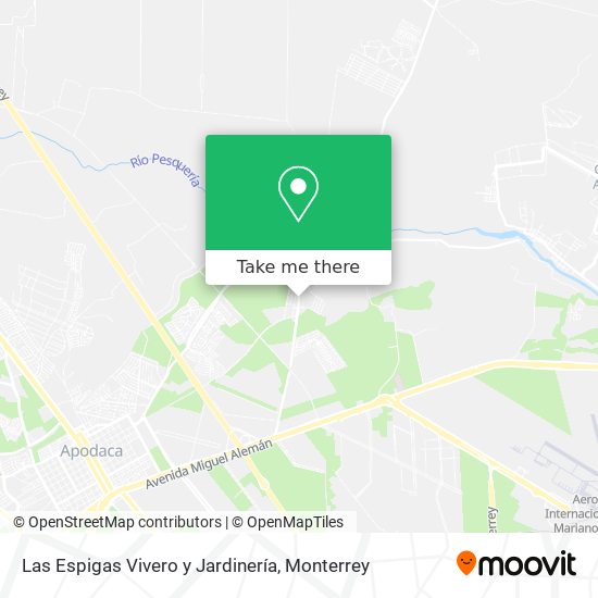 Mapa de Las Espigas Vivero y Jardinería