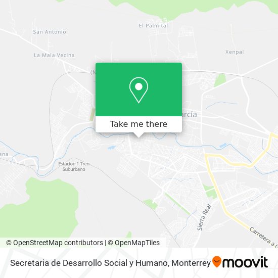 Secretaria de Desarrollo Social y Humano map