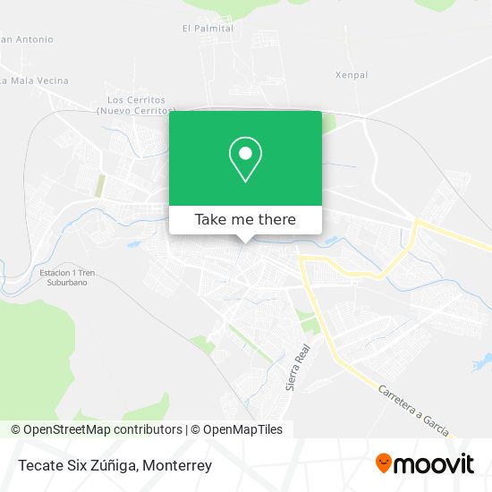 Tecate Six Zúñiga map