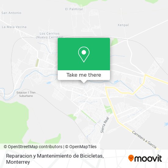 Reparacion y Mantenimiento de Bicicletas map