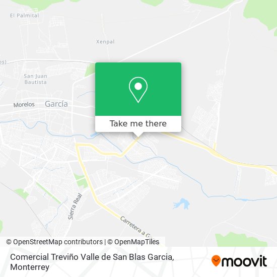 Mapa de Comercial Treviño Valle de San Blas Garcia