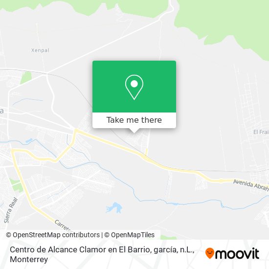 Centro de Alcance Clamor en El Barrio, garcía, n.L. map