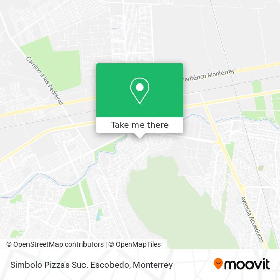 Simbolo Pizza's Suc. Escobedo map