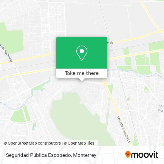Seguridad Pública Escobedo map