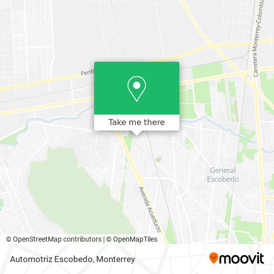 Mapa de Automotriz Escobedo