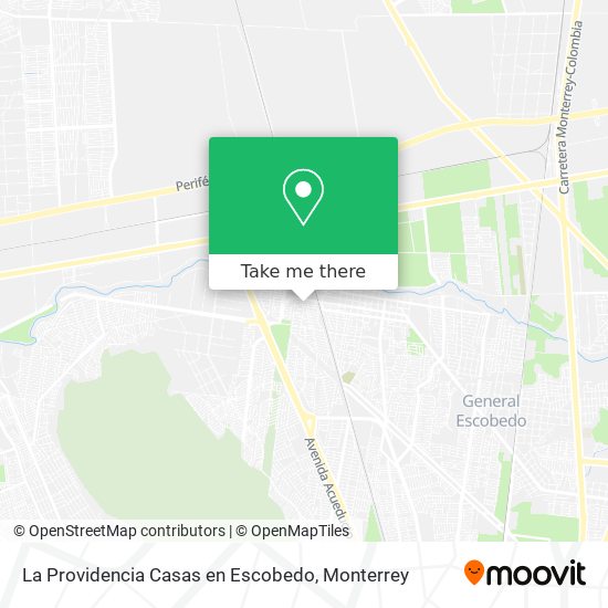 Mapa de La Providencia Casas en Escobedo