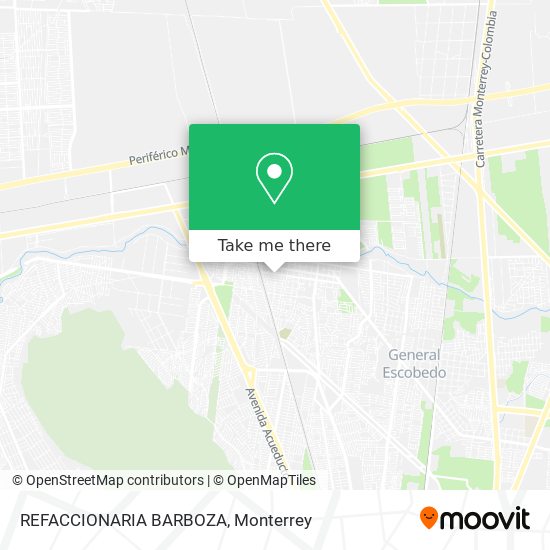 REFACCIONARIA BARBOZA map