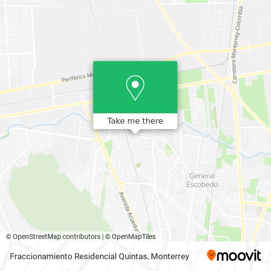 Fraccionamiento Residencial Quintas map