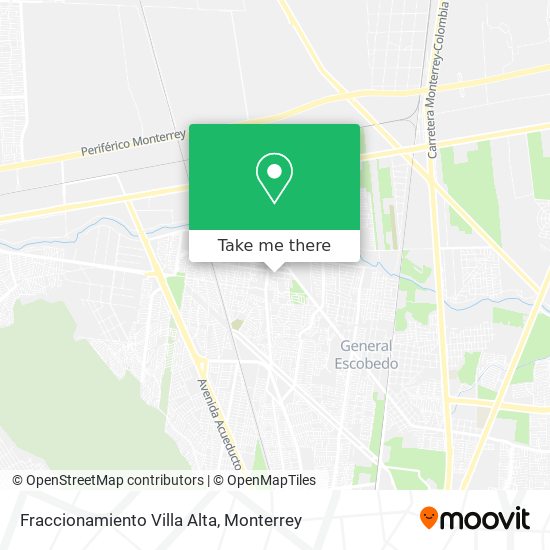 Fraccionamiento Villa Alta map