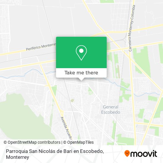 Parroquia San Nicolás de Bari en Escobedo map