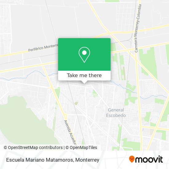 Mapa de Escuela Mariano Matamoros