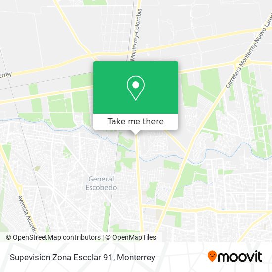 Supevision Zona Escolar 91 map