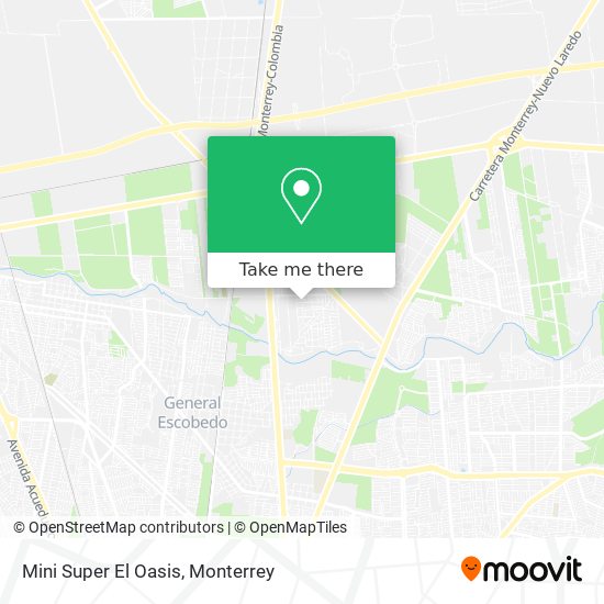 Mapa de Mini Super El Oasis