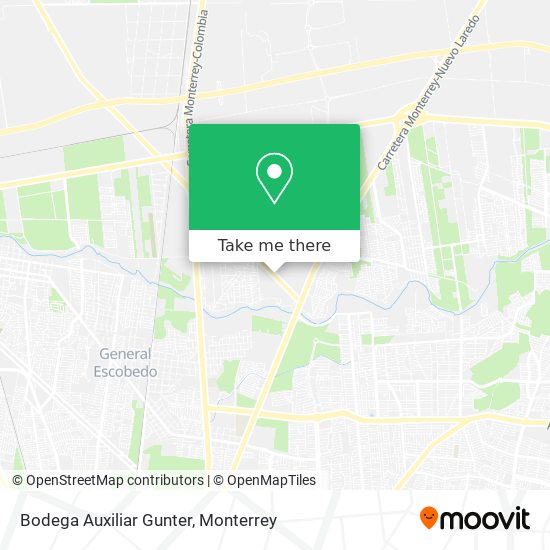 Mapa de Bodega Auxiliar Gunter