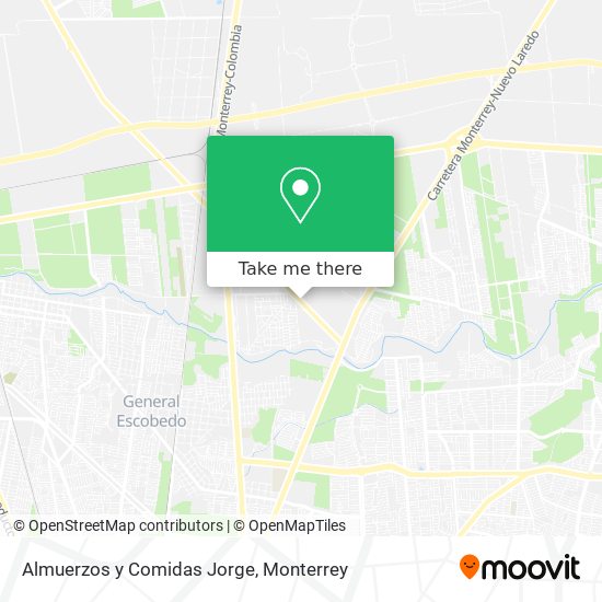 Mapa de Almuerzos y Comidas Jorge
