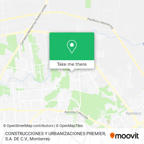 CONSTRUCCIONES Y URBANIZACIONES PREMIER, S.A. DE C.V. map