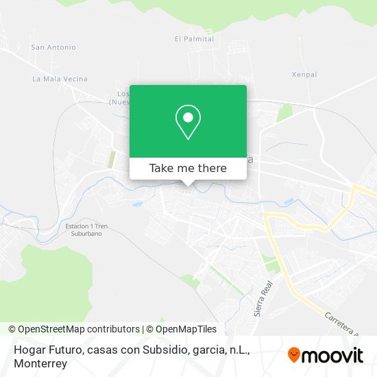 Hogar Futuro, casas con Subsidio, garcia, n.L. map