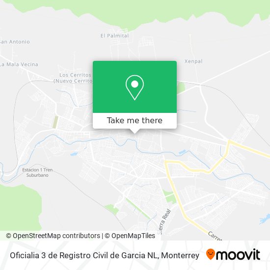 Oficialia 3 de Registro Civil de Garcia NL map
