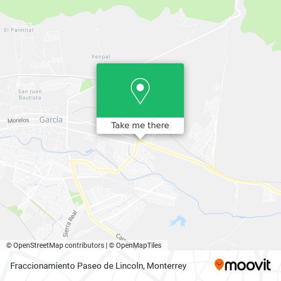 Fraccionamiento Paseo de Lincoln map