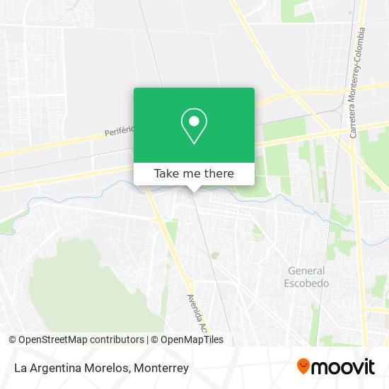 La Argentina Morelos map