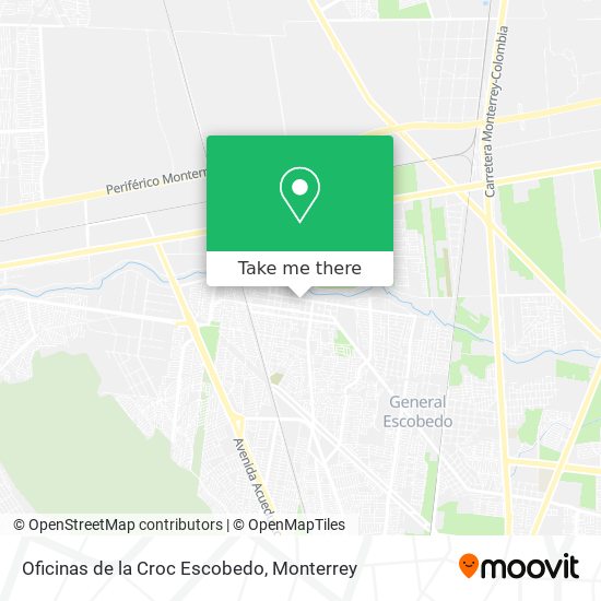 Mapa de Oficinas de la Croc Escobedo