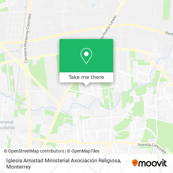 Mapa de Iglesia Amistad Ministerial Asociación Religiosa