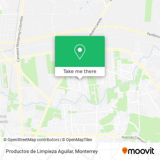 Productos de Limpieza Aguilar map