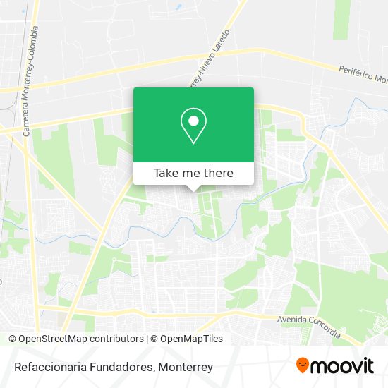 Mapa de Refaccionaria Fundadores