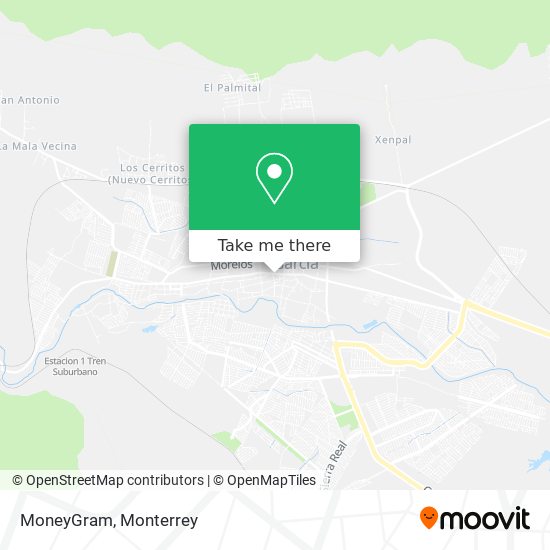 Mapa de MoneyGram