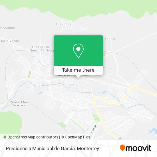 Mapa de Presidencia Municipal de Garcia