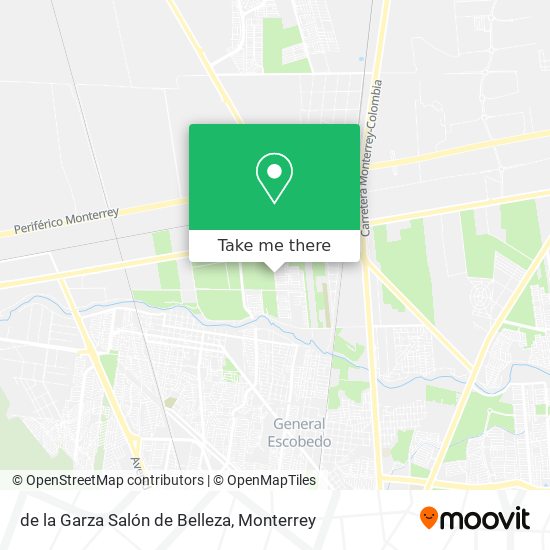 de la Garza Salón de Belleza map