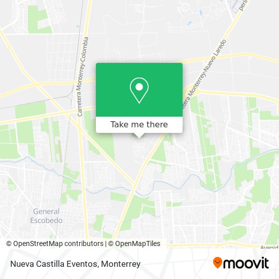 Nueva Castilla Eventos map