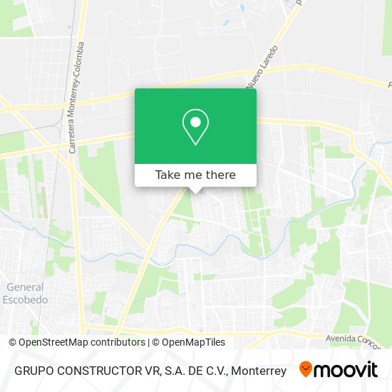 GRUPO CONSTRUCTOR VR, S.A. DE C.V. map