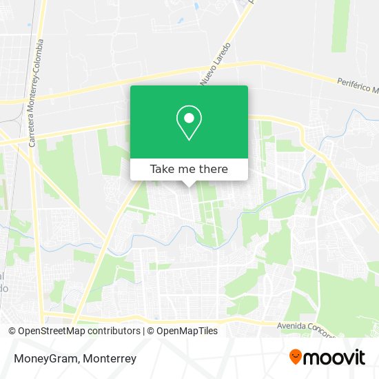 Mapa de MoneyGram