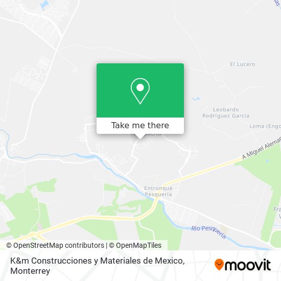 K&m Construcciones y Materiales de Mexico map