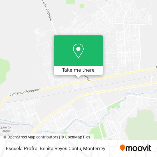 Escuela Profra. Benita Reyes Cantu map