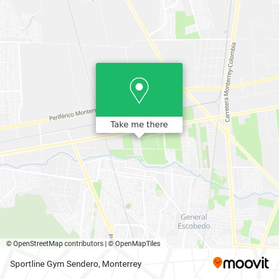 Mapa de Sportline Gym Sendero